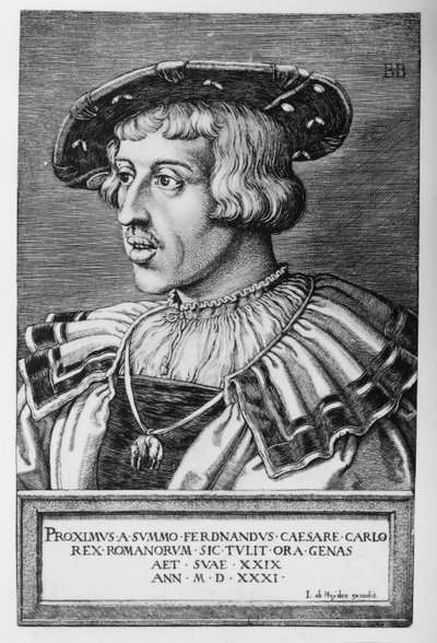 Portret Ferdynanda I Habsburga, 1531 autorstwa Barthel Beham