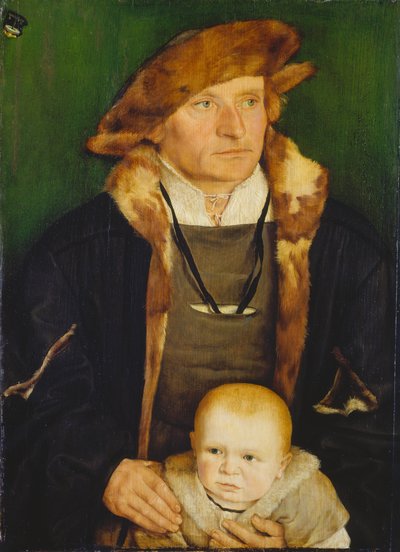 Portret Hansa Urmillera i jego syna autorstwa Barthel Beham