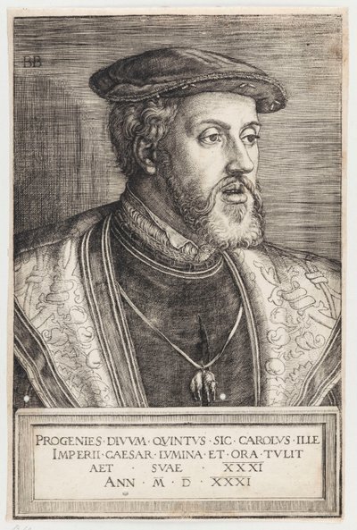 Portret cesarza Karola V autorstwa Barthel Beham