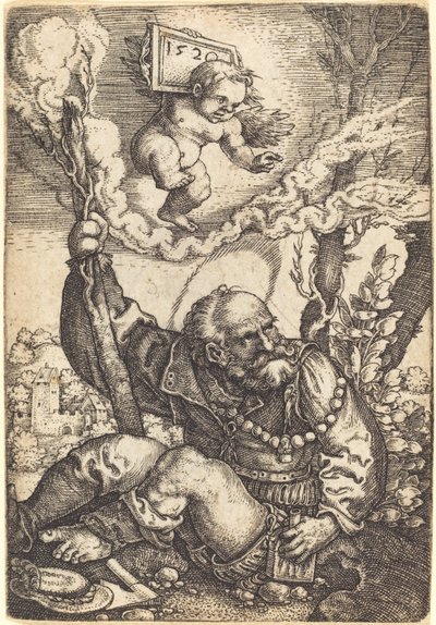 Święty Krzysztof autorstwa Barthel Beham