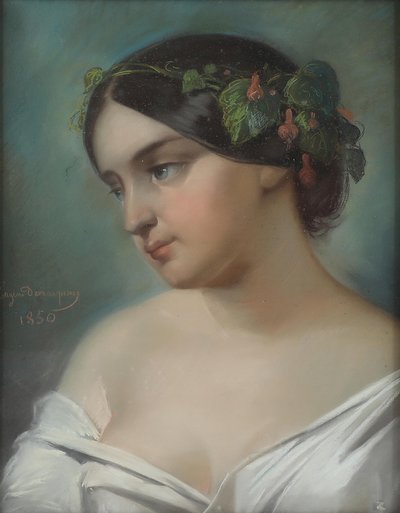 Eugène Demarquay Portret dziewczynki 1850 autorstwa Barthelemy Eugene Demarquay