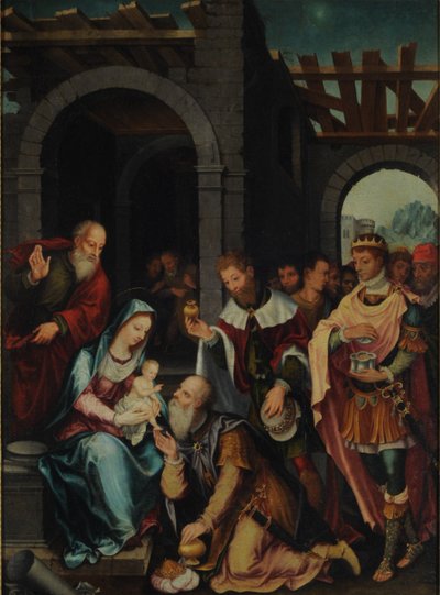 Adoracja Trzech Króli autorstwa Bartholomaeus Bruyn the Elder