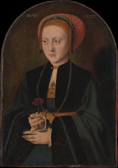 Portret kobiety, 1533. autorstwa Bartholomaeus Bruyn the Elder