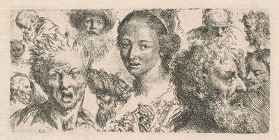Badania jedenastu głów autorstwa Bartholomäus Ignaz Weiss