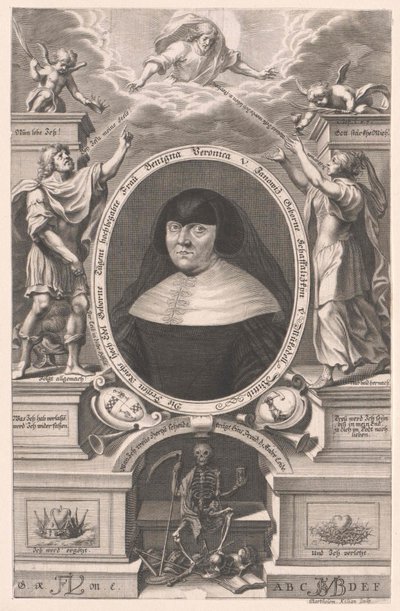 Benigna Veronica Schaffalizky von Mukodell (druk) autorstwa Bartholomäus Kilian