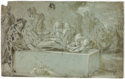 Złożenie do grobu autorstwa Bartholomaeus Spranger