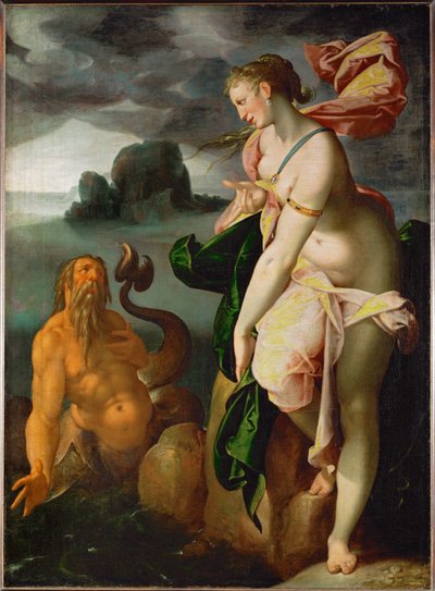 Glaucus i Scylla autorstwa Bartholomaeus Spranger