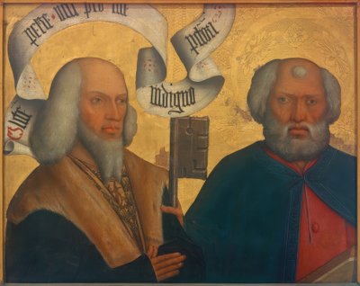 Peter v.Hewen ze św. Piotrem autorstwa Bartholomäus Zeitblom