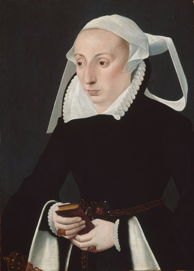 Portret kobiety z modlitewnikiem autorstwa Bartholomaus the Younger Bruyn