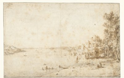 Książę Bracciano nad Lago di Bracciano autorstwa Bartholomeus Breenbergh