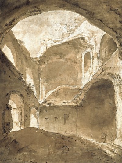 Wnętrze starożytnej ruiny autorstwa Bartholomeus Breenbergh