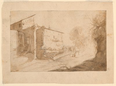 Włoska wioska autorstwa Bartholomeus Breenbergh