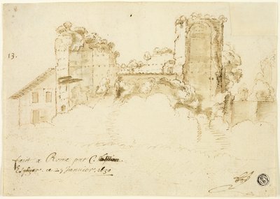 Krajobraz rzymski autorstwa Bartholomeus Breenbergh