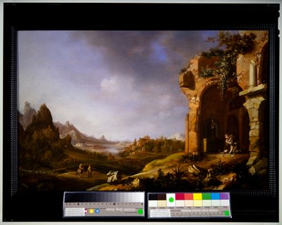 Święty Antoni podczas medytacji autorstwa Bartholomeus Breenbergh