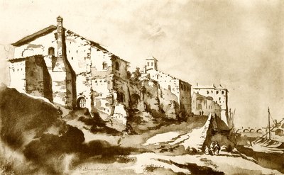 Ripa Grande w Rzymie autorstwa Bartholomeus Breenbergh