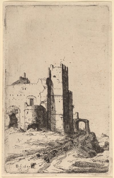 Miasto Leoni, niedaleko Frascati autorstwa Bartholomeus Breenbergh