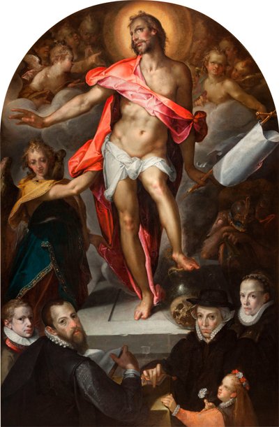 Epitafium złotnika Nicolasa Müllera z Pragi autorstwa Bartholomaeus Spranger