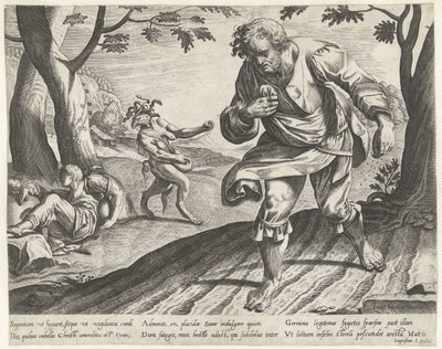 Przypowieść o kąkolu wśród pszenicy autorstwa Bartholomeus Willemsz. Dolendo (attributed to)