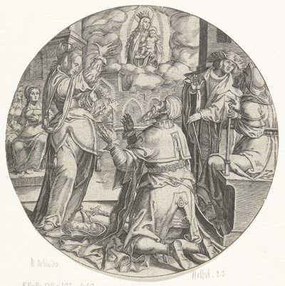 Maryja z Dzieciątkiem ukazuje się cesarzowi Augustowi autorstwa Bartholomeus Willemsz. Dolendo
