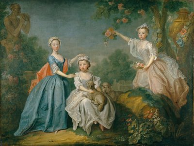 Damy Noel, ok. 1740 r. (olej na płótnie) autorstwa Bartholomew Dandridge