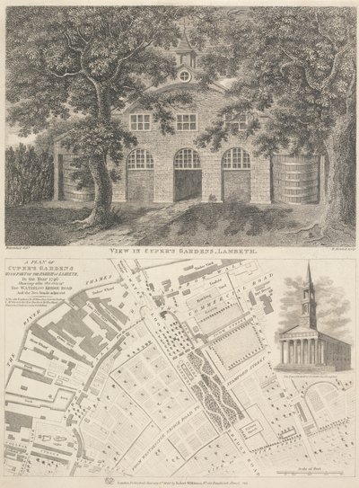 Zobacz w ogrodach Cupera, Lambeth autorstwa Bartholomew Howlett