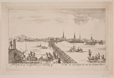 Perspektywa Kopenhagi widziana z Christianshavn autorstwa Bartholomæus Roque