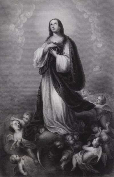 Adoracja autorstwa Bartolomé Esteban Murillo