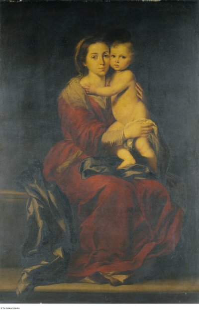 Według Bartolomé-Estebana Murillo - Dziewica z Dzieciątkiem, ok. 1660 - ok. 1699 autorstwa Bartolomé Esteban Murillo
