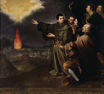 Fray Julian z Alcali wizja wniebowstąpienia duszy króla Filipa II Hiszpanii, 1645-46 autorstwa Bartolomé Esteban Murillo