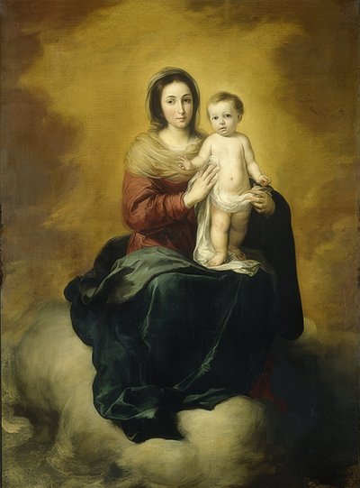 Madonna z Dzieciątkiem. 1660-80 autorstwa Bartolomé Esteban Murillo
