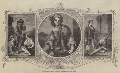 Hiszpańscy chłopacy i kwiaciarka Murillo autorstwa Bartolomé Esteban Murillo