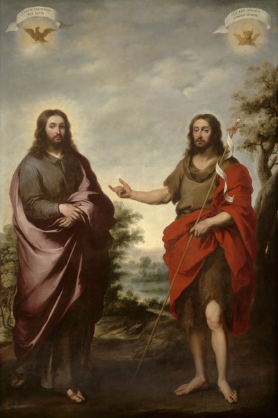Św. Jan Chrzciciel wskazujący na Chrystusa, ok. 1655 autorstwa Bartolomé Esteban Murillo