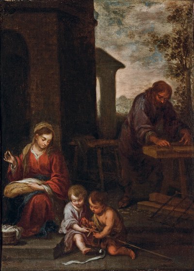 Święta Rodzina z Dzieciątkiem Św. Jan Chrzciciel, 1660-70 autorstwa Bartolomé Esteban Murillo