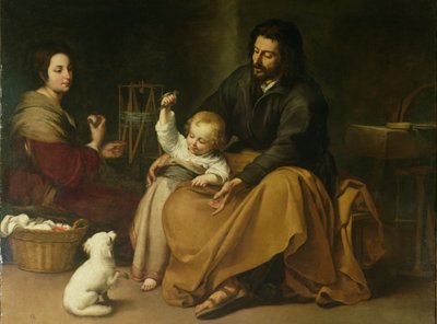 د وړو مرغانو سره مقدسه کورنۍ، c.1650 poli autorstwa Bartolomé Esteban Murillo