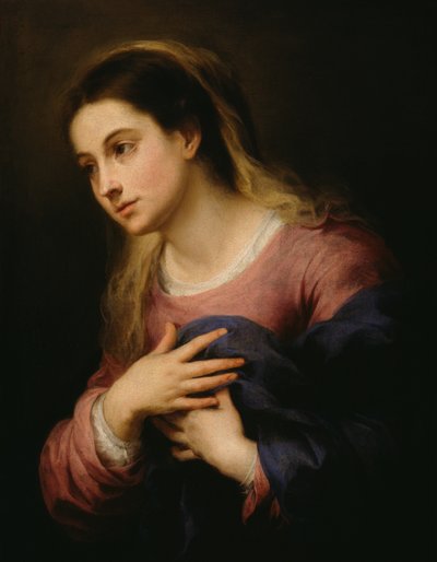 Dziewica Zwiastowania, 1670-80 autorstwa Bartolomé Esteban Murillo