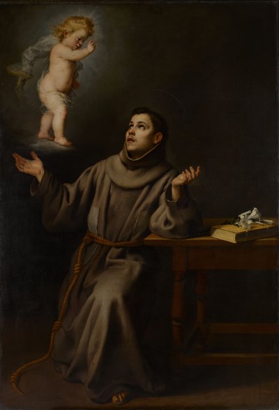 Wizja św. Antoniego Padewskiego, 1652. autorstwa Bartolomé Esteban Murillo