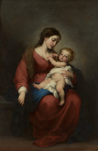 Dziewica z Dzieciątkiem, ca. 1670-72. autorstwa Bartolomé Esteban Murillo