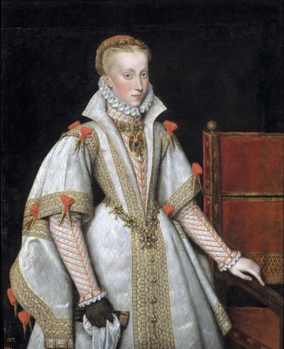 Portret Anny Austrii 1549-1580, królowej Hiszpanii, 1616 autorstwa Bartolomé González y Serrano