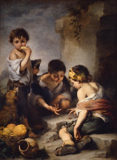 Chłopcy grający w kości autorstwa Bartolomé Esteban Murillo