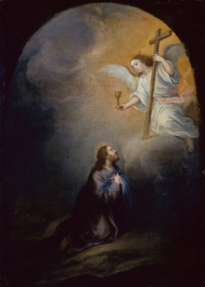 Chrystus w Ogrodzie Oliwnym (olej na płótnie) autorstwa Bartolomé Esteban Murillo