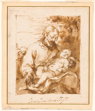 Święty Józef i śpiące Dzieciątko autorstwa Bartolomé Esteban Murillo