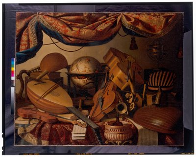 Martwa natura z instrumentami muzycznymi autorstwa Bartolomeo Bettera