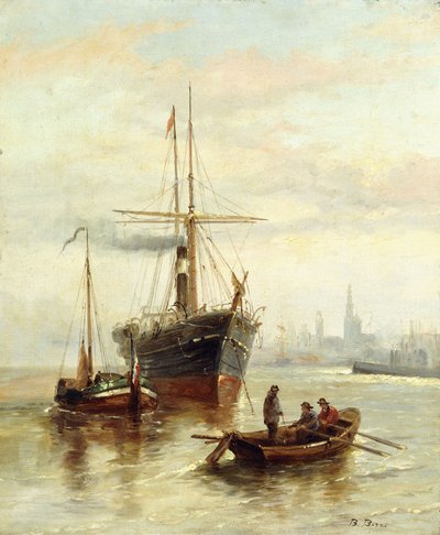 Scena portowa z widokiem na Wenecję autorstwa Bartolomeo Bezzi