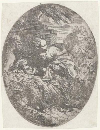 Narodziny Chrystusa autorstwa Bartolomeo Biscaino