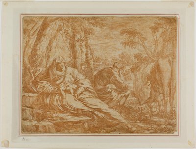Odpocznij w locie do Egiptu autorstwa Bartolomeo Biscaino