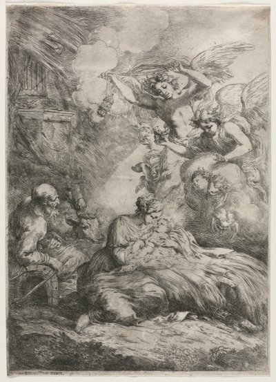 Narodzenie Chrystusa autorstwa Bartolomeo Biscaino