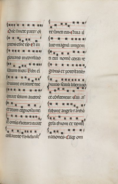 Mszał: Fl. 112: zawiera muzykę w ramach liturgii Niedzieli Palmowej, 1469. autorstwa Bartolomeo Caporali
