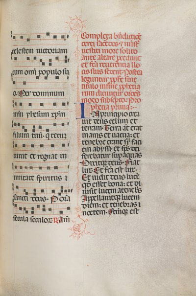 Mszał: Fl. 158: Muzyka na Exultet, 1469 autorstwa Bartolomeo Caporali