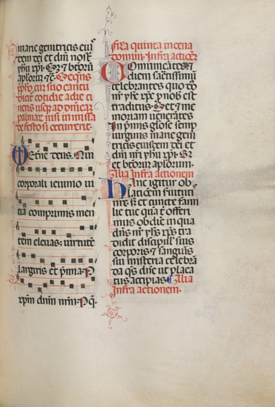 Mszał: Fl. 178: Muzyka do różnych modlitw zwyczajnych, 1469. autorstwa Bartolomeo Caporali
