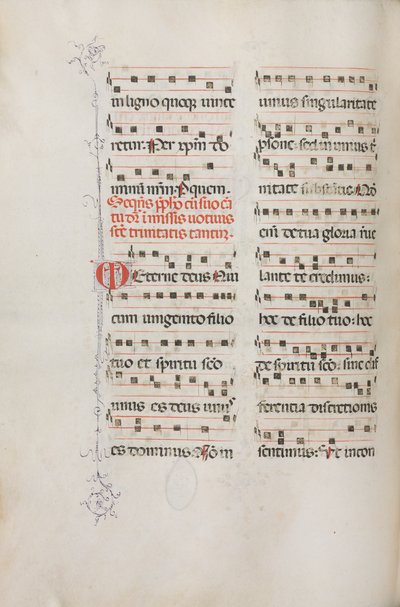 Mszał: Fl. 182v: Muzyka do różnych modlitw zwyczajnych, 1469. autorstwa Bartolomeo Caporali